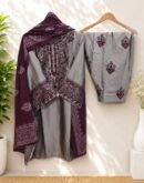 Banarasi Dupatta Readymade Suit – Lilac Mauve