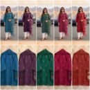 Chiffon Dupatta Pakistani Suit – Scarlet Red