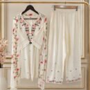 Premium Rayon 3Pc Set D.No-022 – Blush Floral