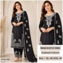 Premium Rayon 3Pc Set D.No-023 – Black Paisley