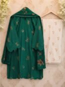 Embroidered Kurta Cord-Set – Emerald Green