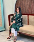 Embroidered Kurta Cord-Set – Emerald Green