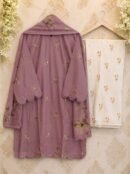 Embroidered Kurta Cord-Set – Dusty Mauve