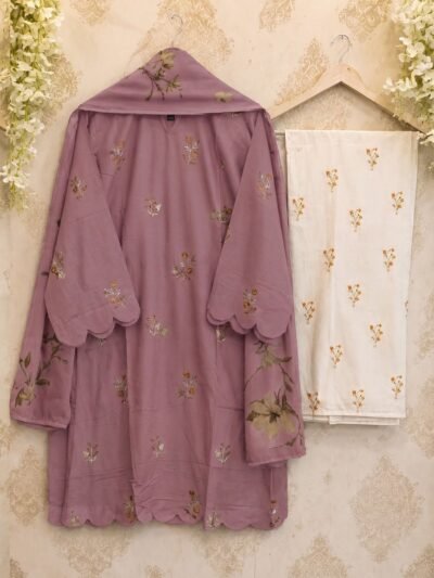 Embroidered Kurta Cord-Set – Dusty Mauve